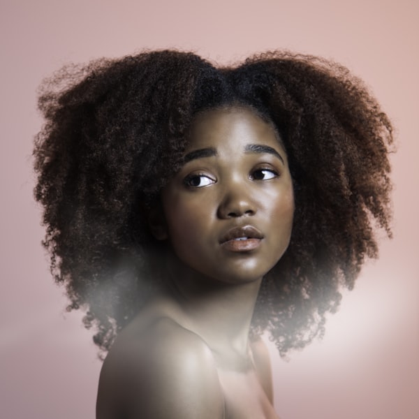 Woman with natural hair
